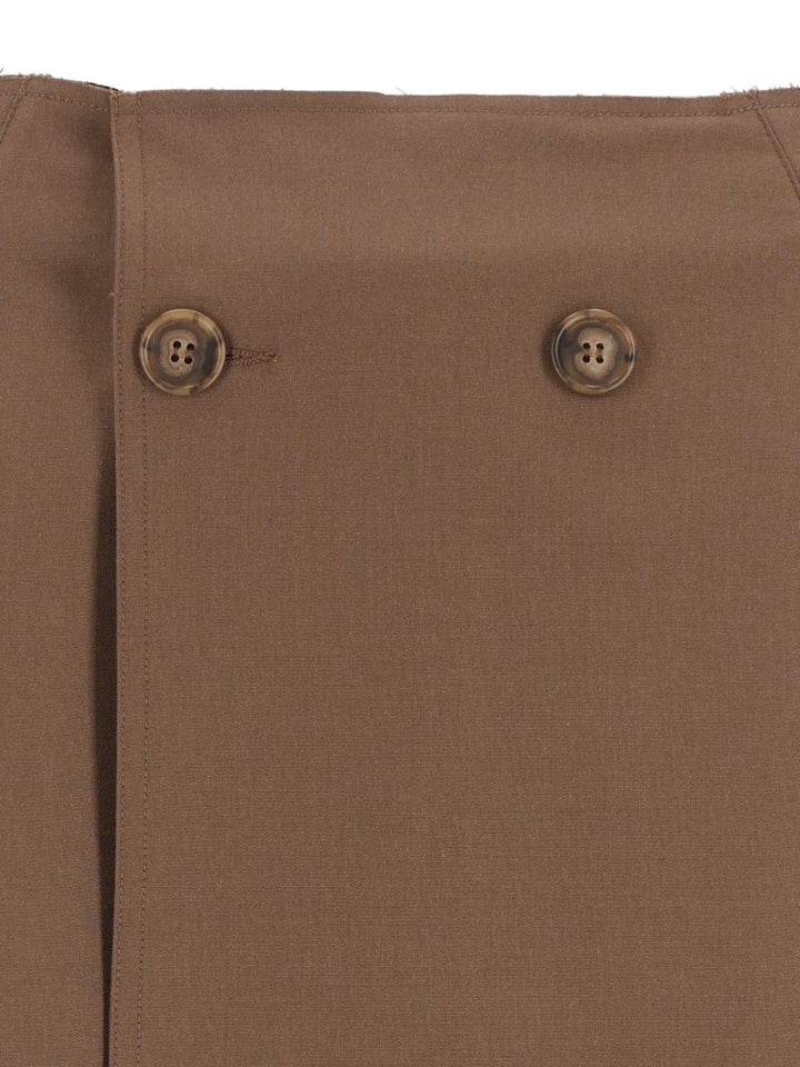 Mm6 Maison Margiela Midi Skirt Skirts - Brown | c470045e11703afa89d557b2e0c0ce31033453f9