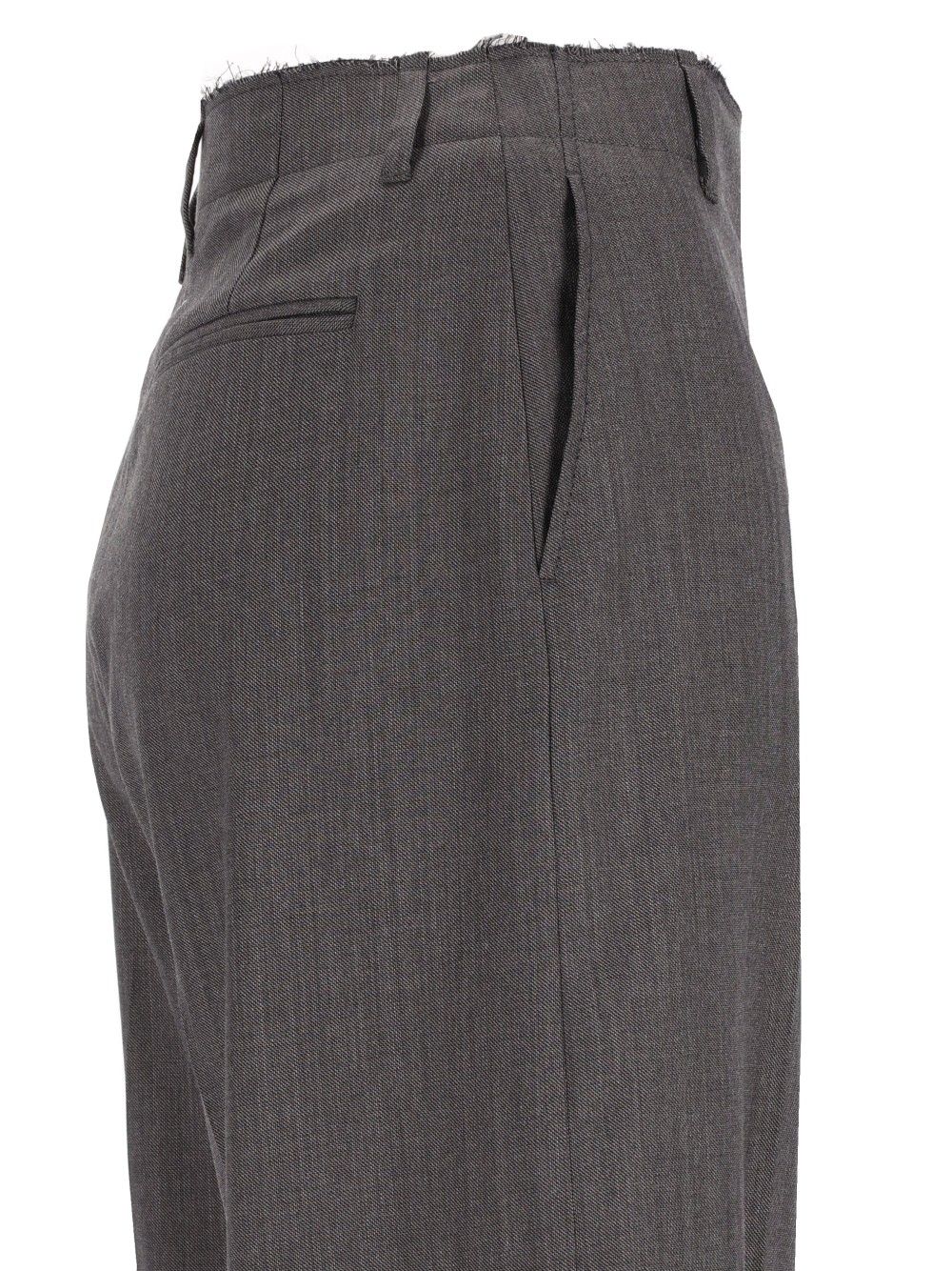 Mm6 Maison Margiela Wide-Leg Tailored Trousers - Grey | 15b03325f5799a7967ccfea335fd3fc4cddfa232