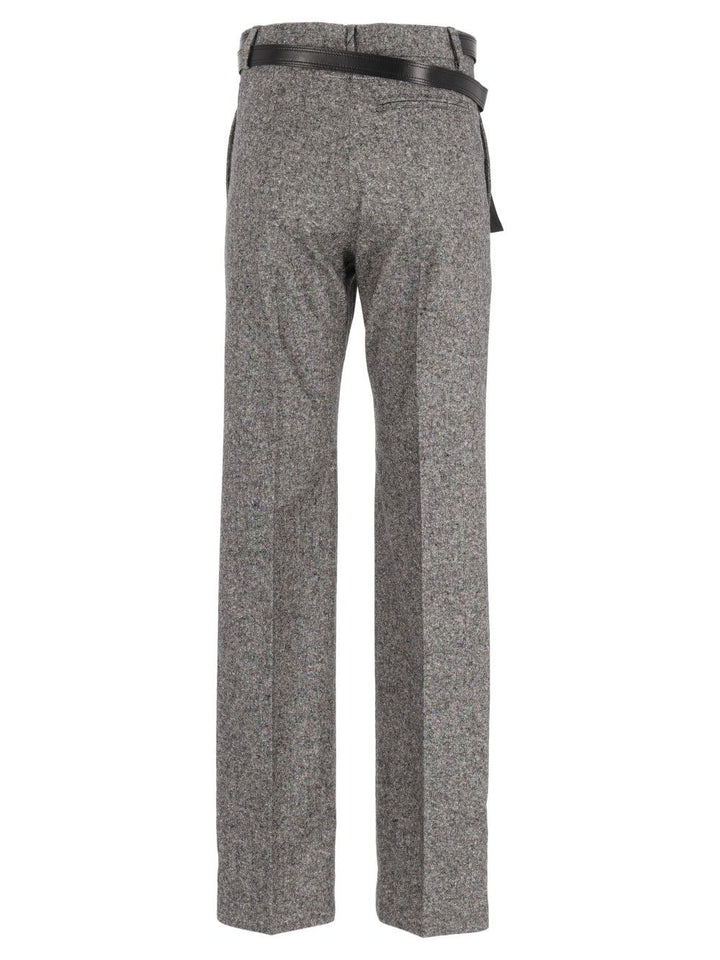 Mm6 Maison Margiela Pleated Trousers - Grey | 357bef22b6d2651f55c33474cc5331881869f262