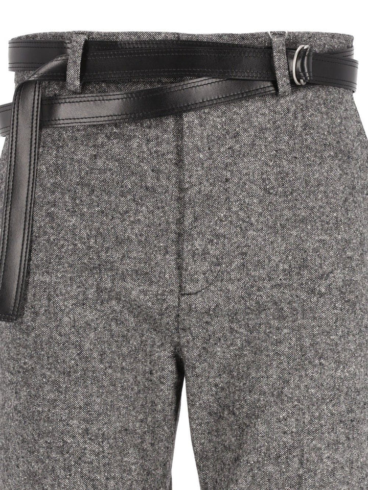 Mm6 Maison Margiela Pleated Trousers - Grey | fad60c0ecc931e08f5c2bdcb0029d99cfbb39d20