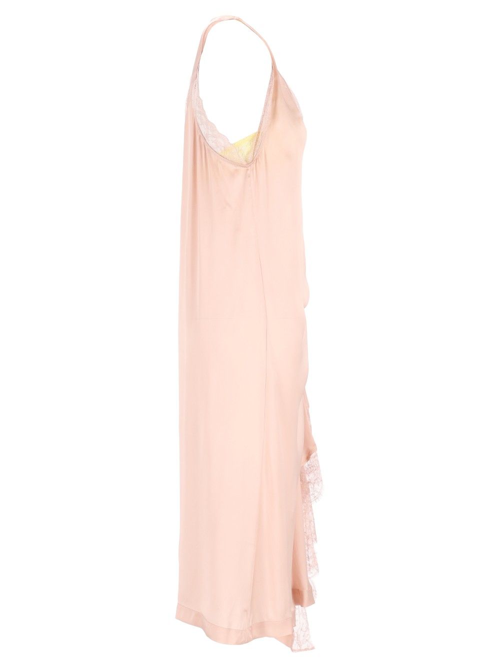 Maison Margiela Lace Slip Midi Dress Dresses - Rose | 3295c42b51073f06fd93f097bd044186d0048b4f