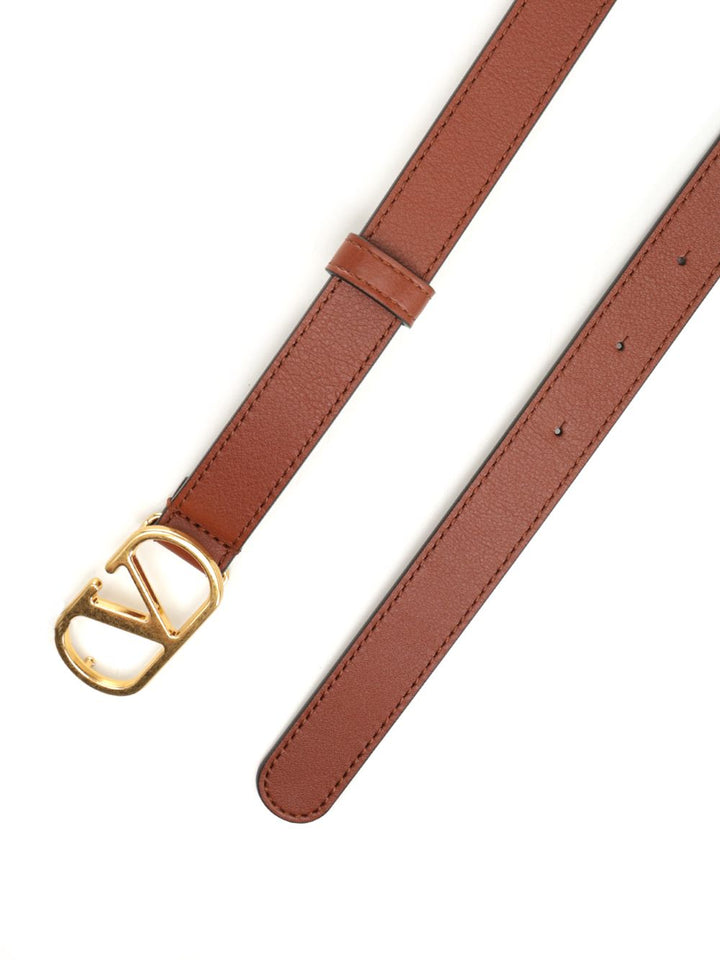 Valentino Garavani Vlogo Signature Belts - Brown | 7f745ab6c819c734683e6921e99da347ab552358
