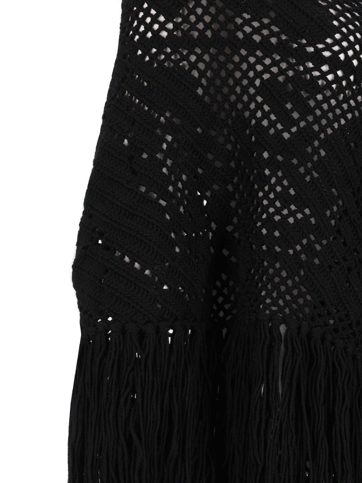 Chiarais Peony Scarves And Foulards - Black | e60a9f395982ca9b6767f78ac3f3f1eac9a3a1f7