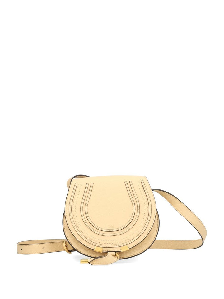 Chloe' Marcie Shoulder Bags - Beige | 9432eae8d0f17863f3617fd5d28832e2e7eb4151