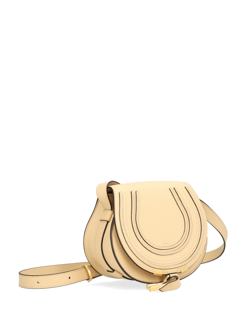 Chloe' Marcie Shoulder Bags - Beige | d845b47df6cc3874ffcd8361ccff814b8a511f15