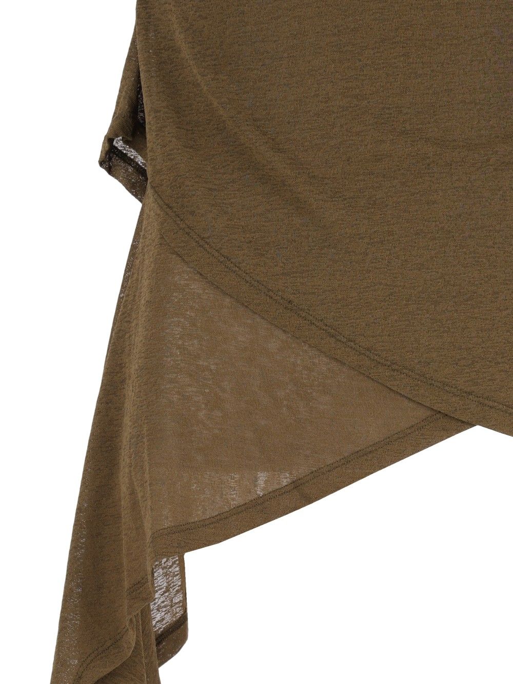 Ganni Marl Mesh Tie Knot Tank Top Tops - Green | 7b8831aa848dffed7182d4dbc1e5828c354814a1