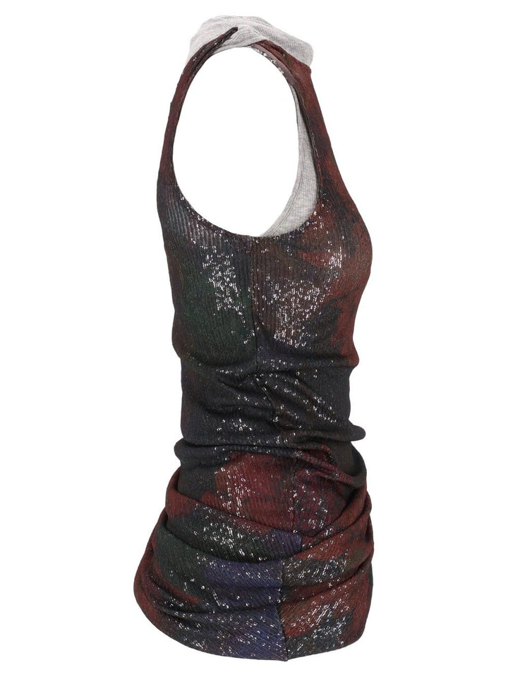 Maison Margiela Sequins Draped Top Tops - Multicolor | dc5e0ca322440e6d04377ffcbf2af6ef06d2f1d2