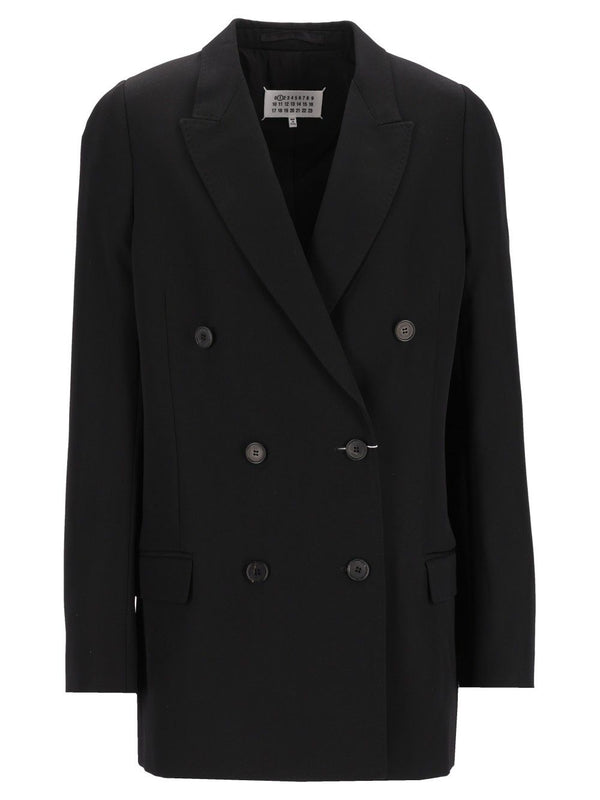 Double Breasted Blazer Jackets Black
