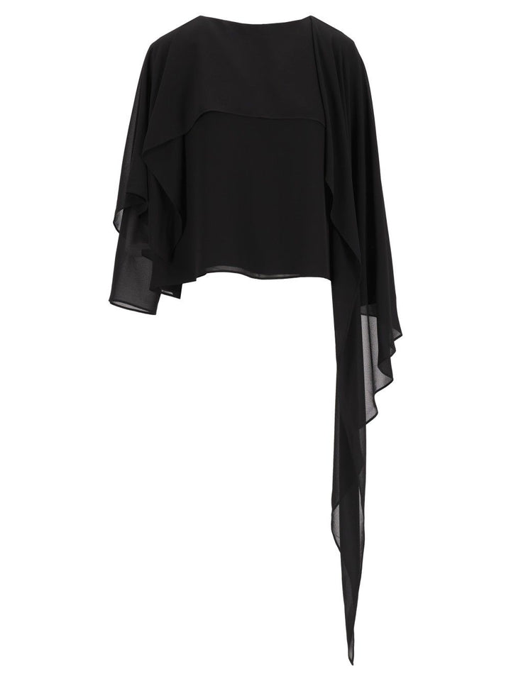 Mm6 Maison Margiela Long-Sleeved Top Tops - Black | 107c9ba1c9d8e5f892af29e1e0ac30e3d6d13ce0