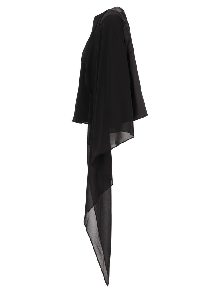 Mm6 Maison Margiela Long-Sleeved Top Tops - Black | c5601ddaaf145f6667acd13c7126df7472e074fe