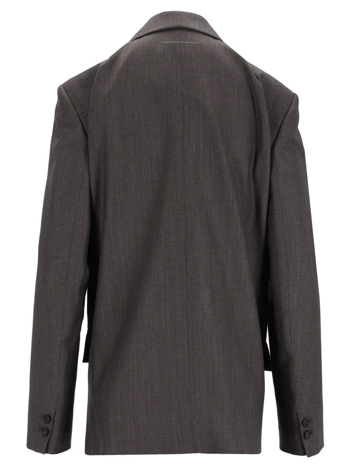 Mm6 Maison Margiela Jacket Jackets - Grey | 9f064cfe8ea82c694f69af2ceb5c0345b712c79b