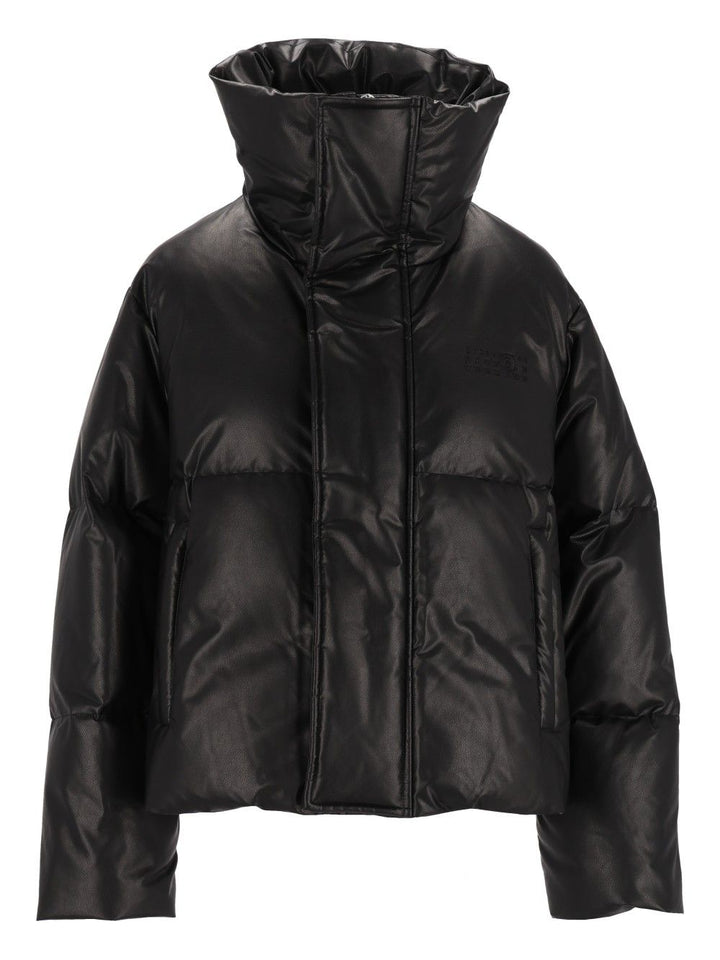 Mm6 Maison Margiela Short Down Jacket Coats - Black | 9e6db92db6e6f2abc1dee44f1e8a1b42bc4f4f80