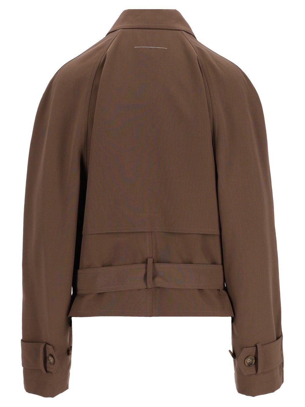 Mm6 Maison Margiela Short Jacket Coats - Brown | 78b75f3a98e90e8bc272e8467603c0d57383aa11