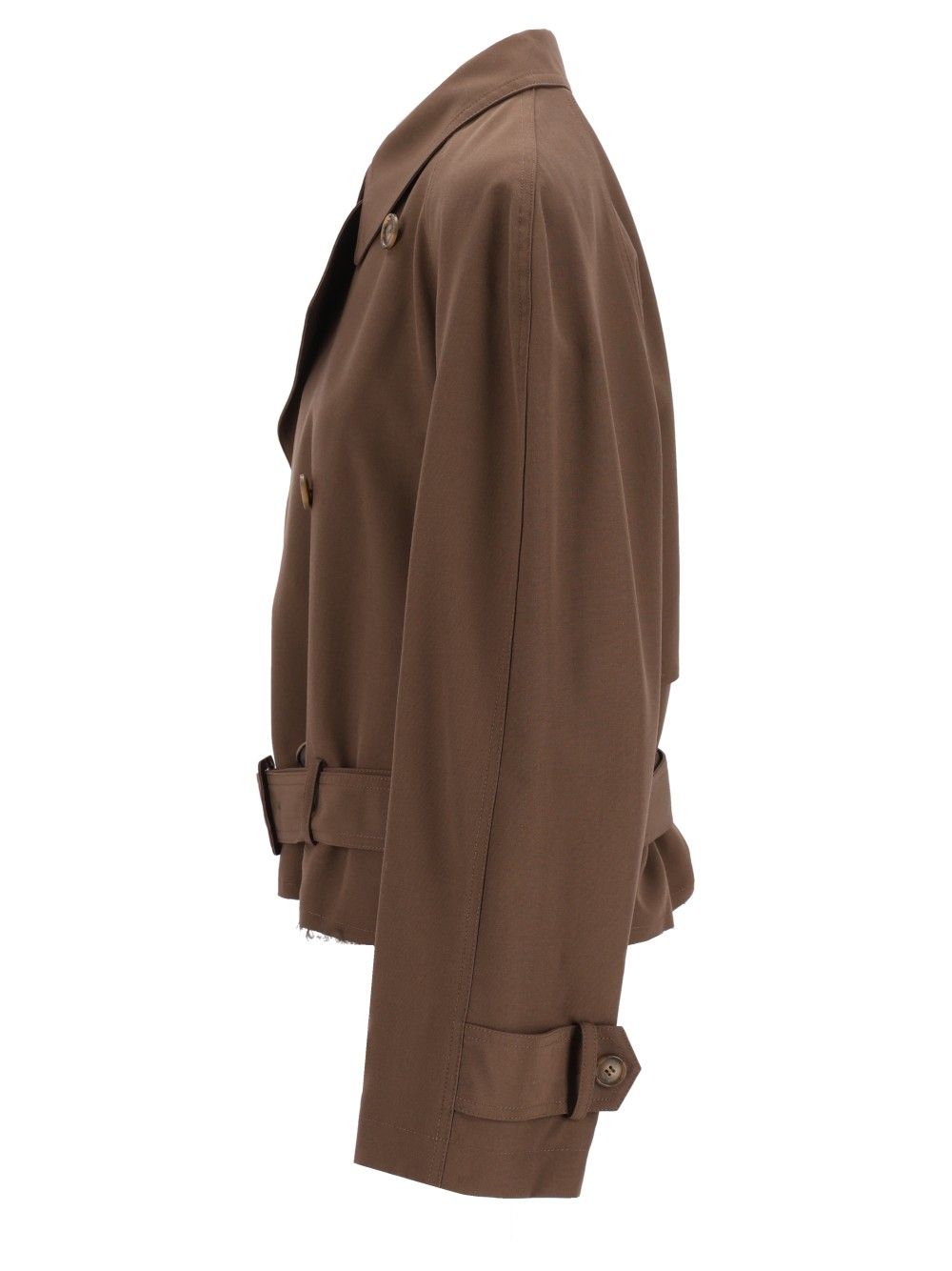 Mm6 Maison Margiela Short Jacket Coats - Brown | e50380f5057fef1731396756a5244ebc62c6fcd2