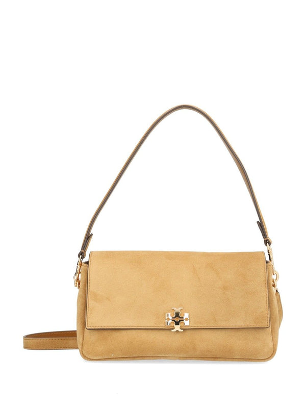 Charlie Suede Small Shoulder Bag Shoulder Bags Beige
