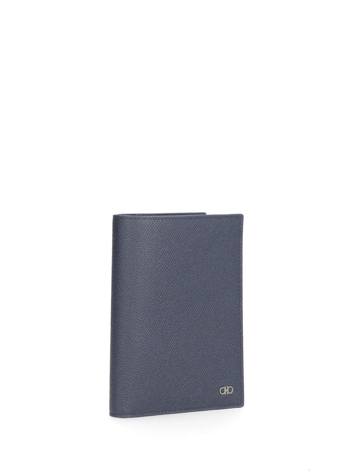 Ferragamo Gancini Compact Wallet Wallets - Blue | 84c25699c09a2d9b26a6368cc64816ad05e0ff2c