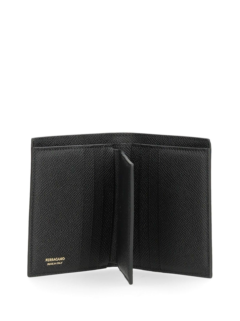 Ferragamo Mini Gancini Wallet Wallets - Black | e9200e27ee56041ec6c5739027424e315d937a27