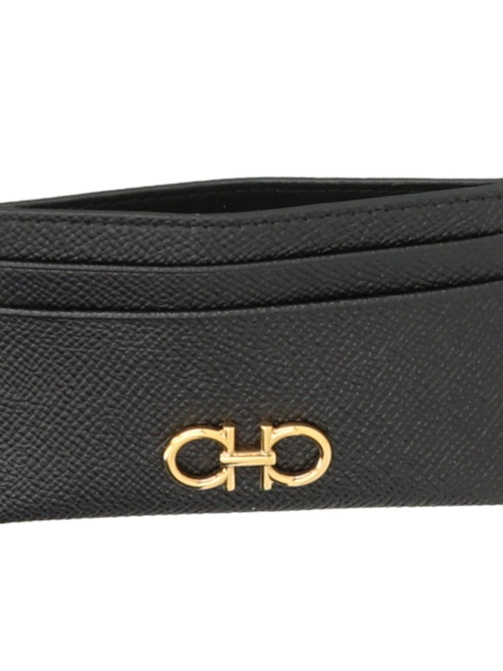 Ferragamo The Gancini Wallets - Black | 69680c96e9c6d42679cdba957db4cd57636ff78d