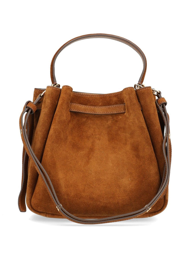 Tory Burch Romy Suede Bucket Bag Handbags - Brown | 28da91c96f36304add2e204818d5037d2f31ead5
