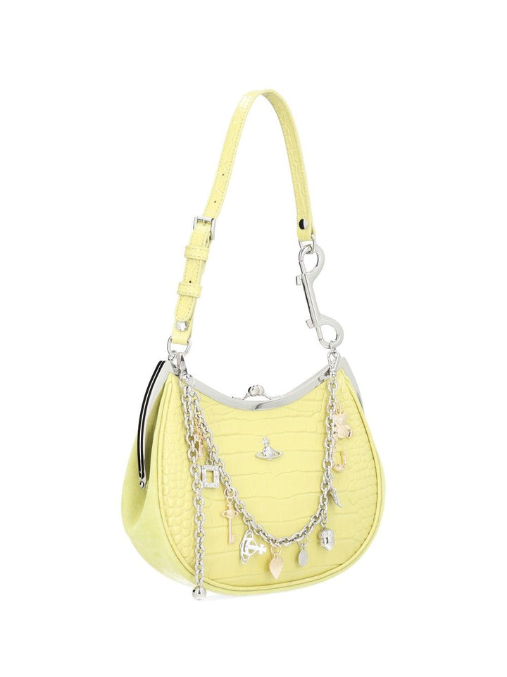 Vivienne Westwood Leather Charm Bag Shoulder Bags - Green | 1e6857a8f8e7adaacb33e83258c443208e23fb78