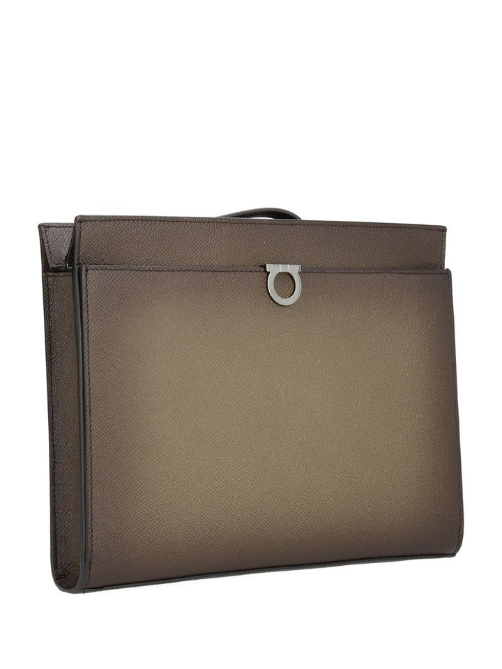 Ferragamo Gancini Pouch Small leather goods - Brown | 83b4fd047c96ce507ea4037ceccafe66c9083b77