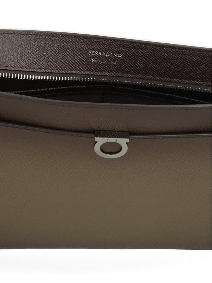 Ferragamo Gancini Pouch Small leather goods - Brown | 09e9b3a2e2cdfc378fc4d59dd7786a1dc42a146c