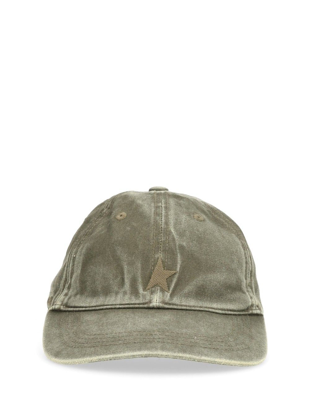 Golden Goose Deluxe Brand Washed Cotton Baseball Cap Hats - Green | 67ae7dff163fbbd014122ffee950da401c1d8643