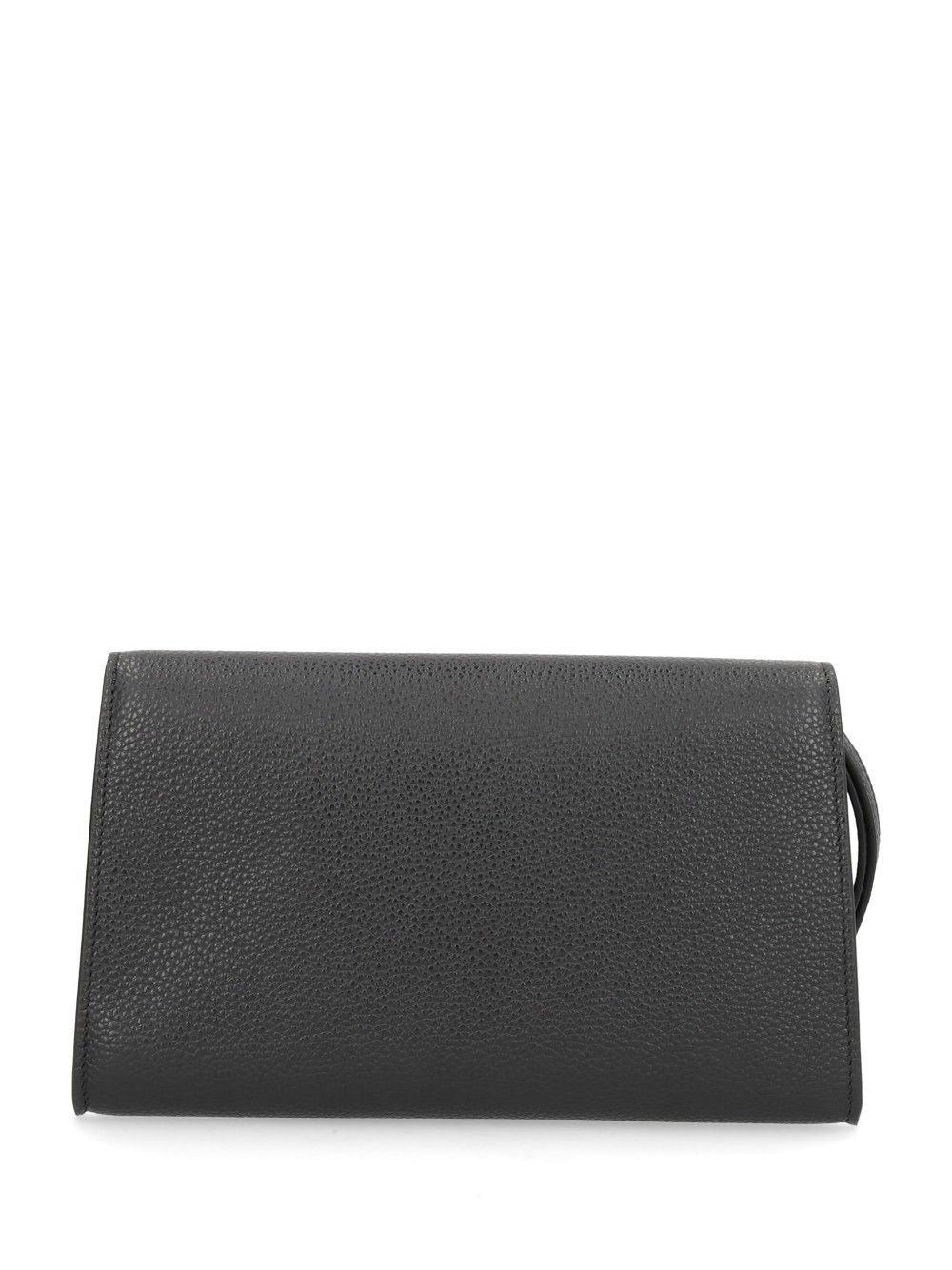 Ferragamo Double Gancio Grainy Bicolor Small leather goods - Black | 568837ecfb19a5b82e0fdc3671ed40db175f1de6