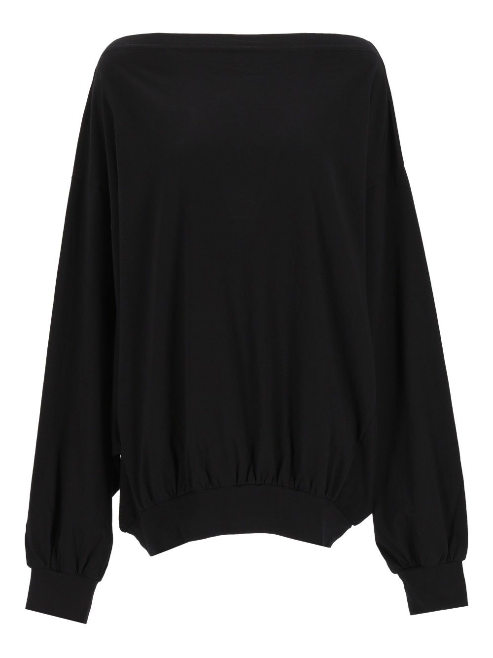 Mm6 Maison Margiela Oversized Sweater Tops - Black | 47feaa1832928eac78cc572a9f4df313e7ed79d7