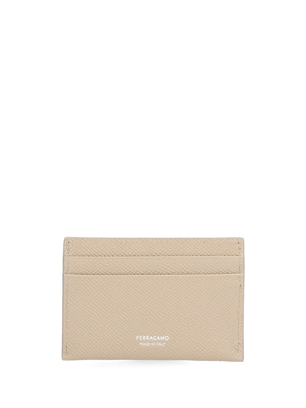 Ferragamo Gancini Credit Card Holder Wallets - Beige | 80b29203176f7ed36990d1ed070cab775c70afe5