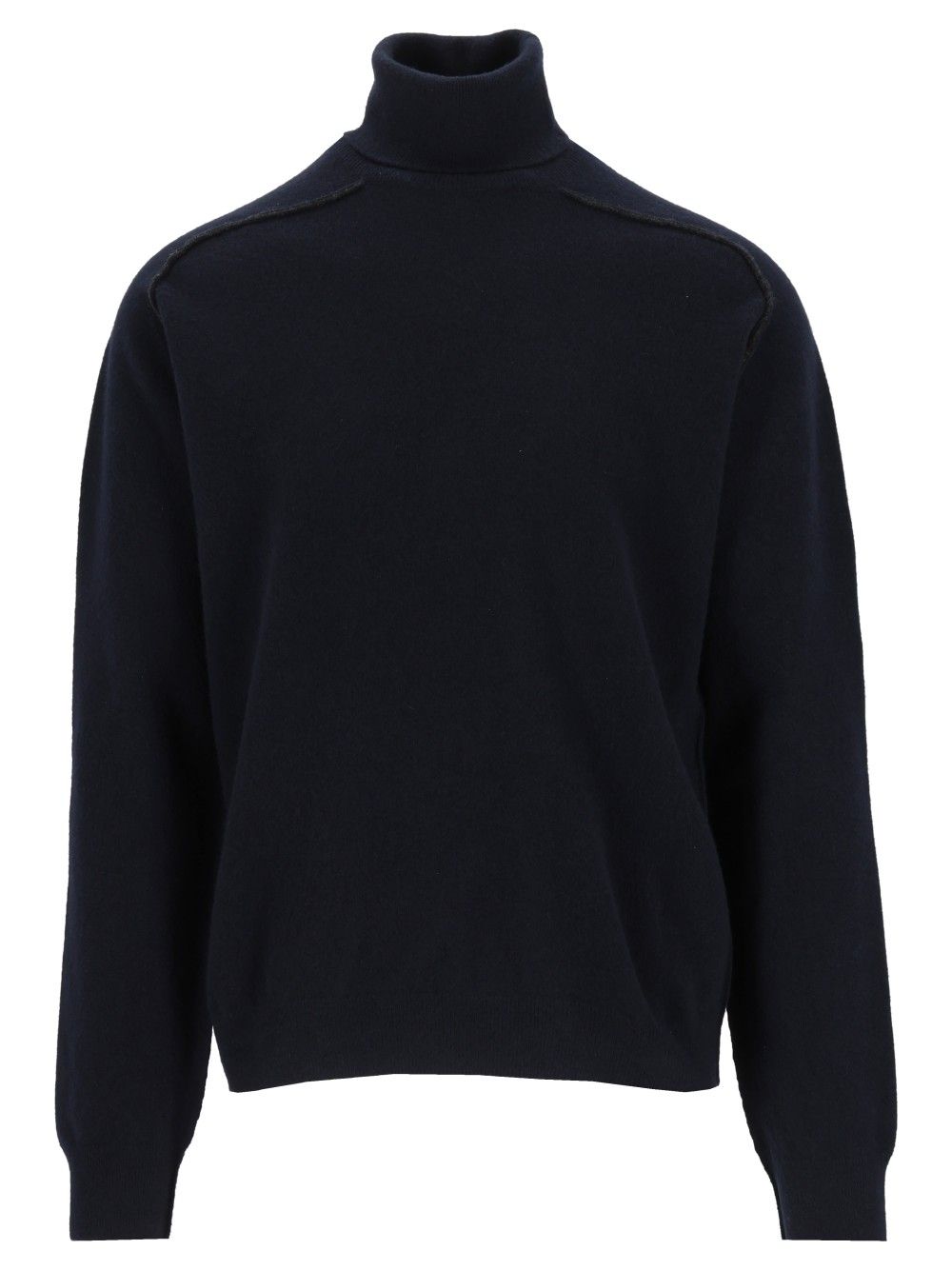 Maison Margiela High Neck Sweater Knitwear - Blue | 3095f201109cdadd5cfcb45f760bbb1eb99b21ae