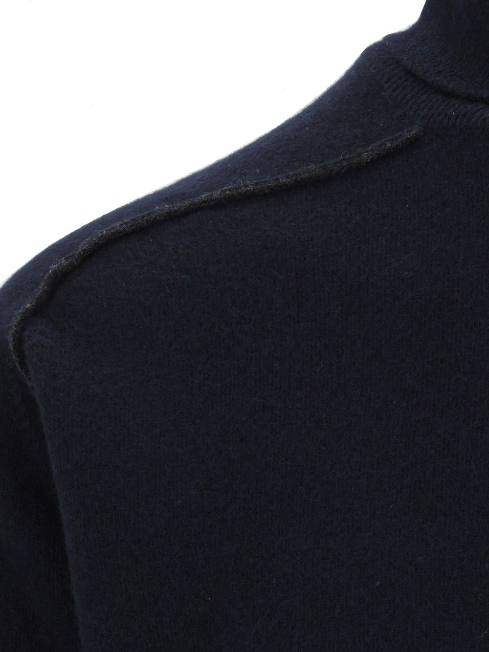 Maison Margiela Lambswool Mockneck Sweater Knitwear - Blue | 18a2d8e78eb0f25957816d239d0b735830d2676b