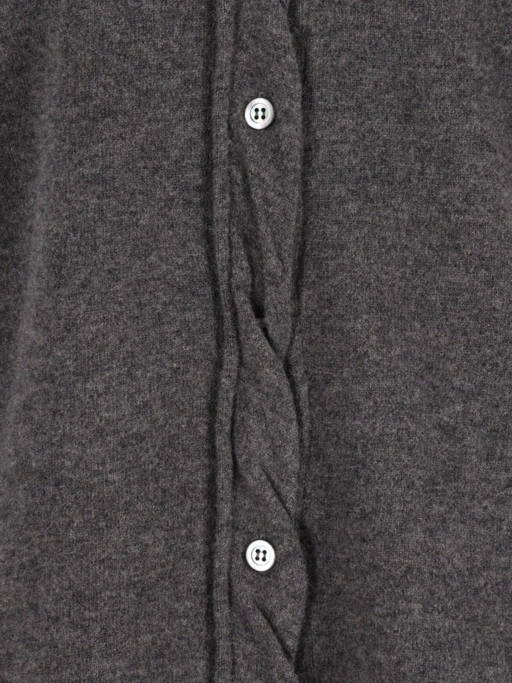 Maison Margiela Polo Shirt With Buttons Knitwear - Grey | 6412344c01c408e99a8e78b65b85cb44be3179fe