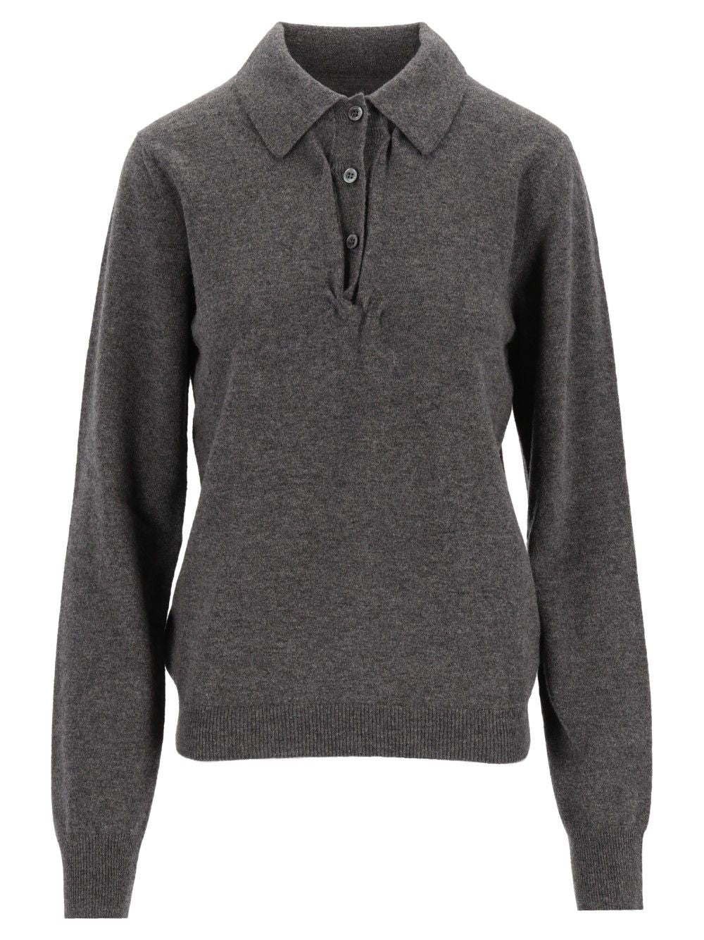 Maison Margiela Polo Sweater Knitwear - Grey | 34b4f43b969931e8c6878ac95fa773fbc31751bb
