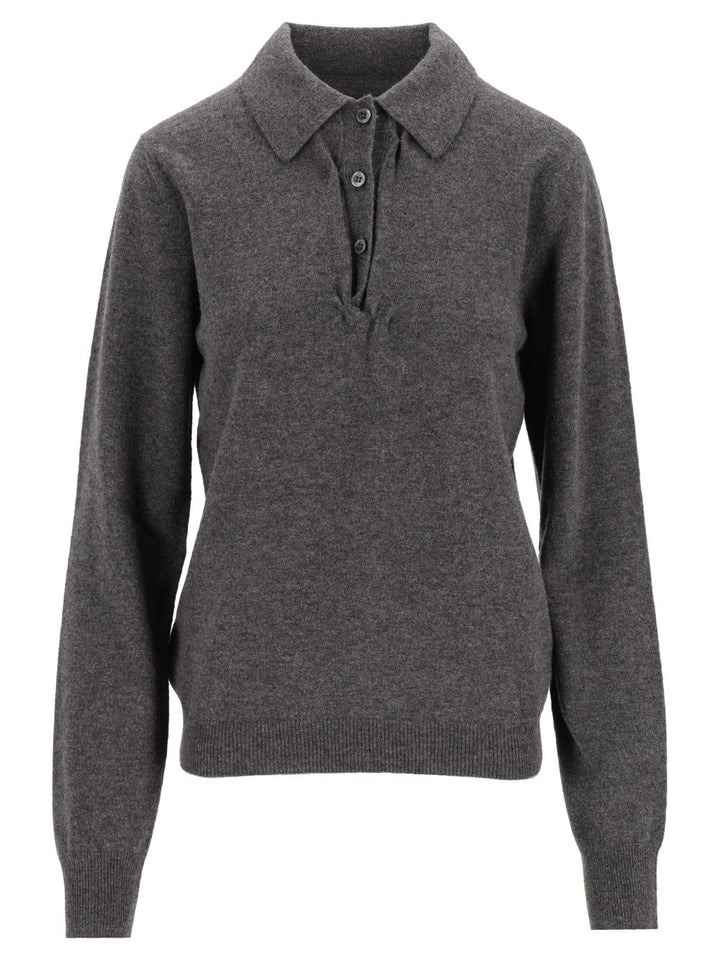 Maison Margiela Polo Sweater Knitwear - Grey | 34b4f43b969931e8c6878ac95fa773fbc31751bb