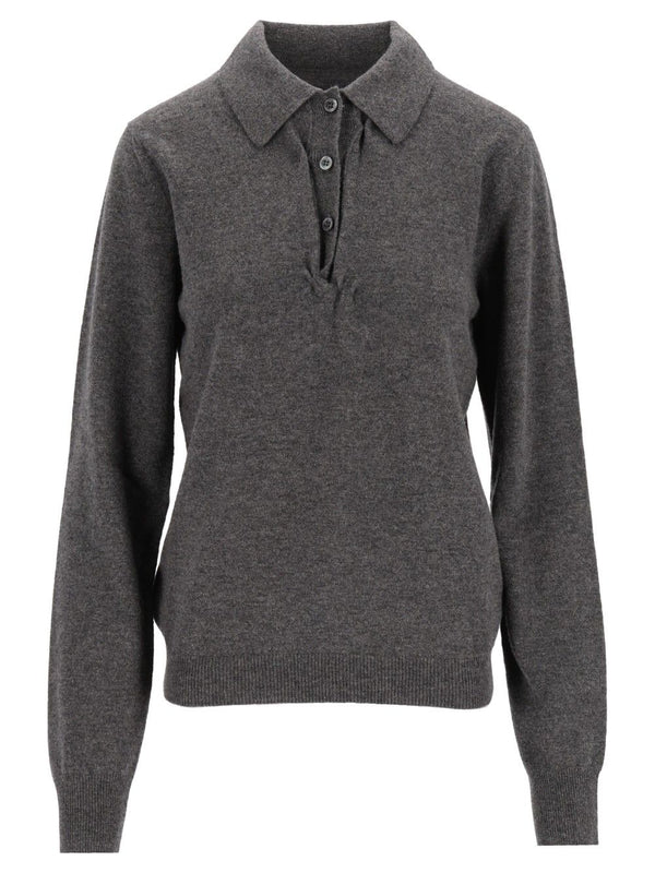 Polo Sweater Knitwear Grey