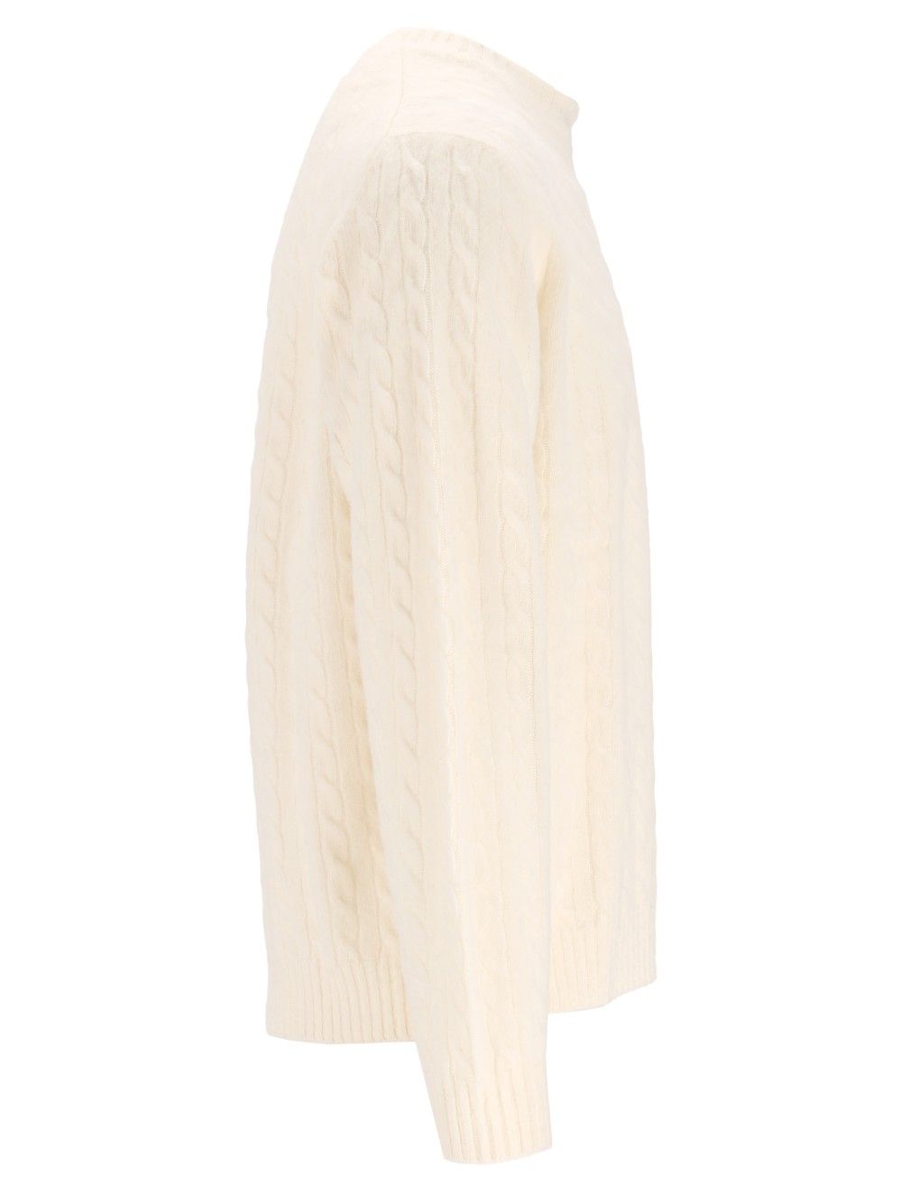 Eleventy Maglia Girocollo Treccia Knitwear - White | 13736638ab41801809f5c186c9098606e469c42d
