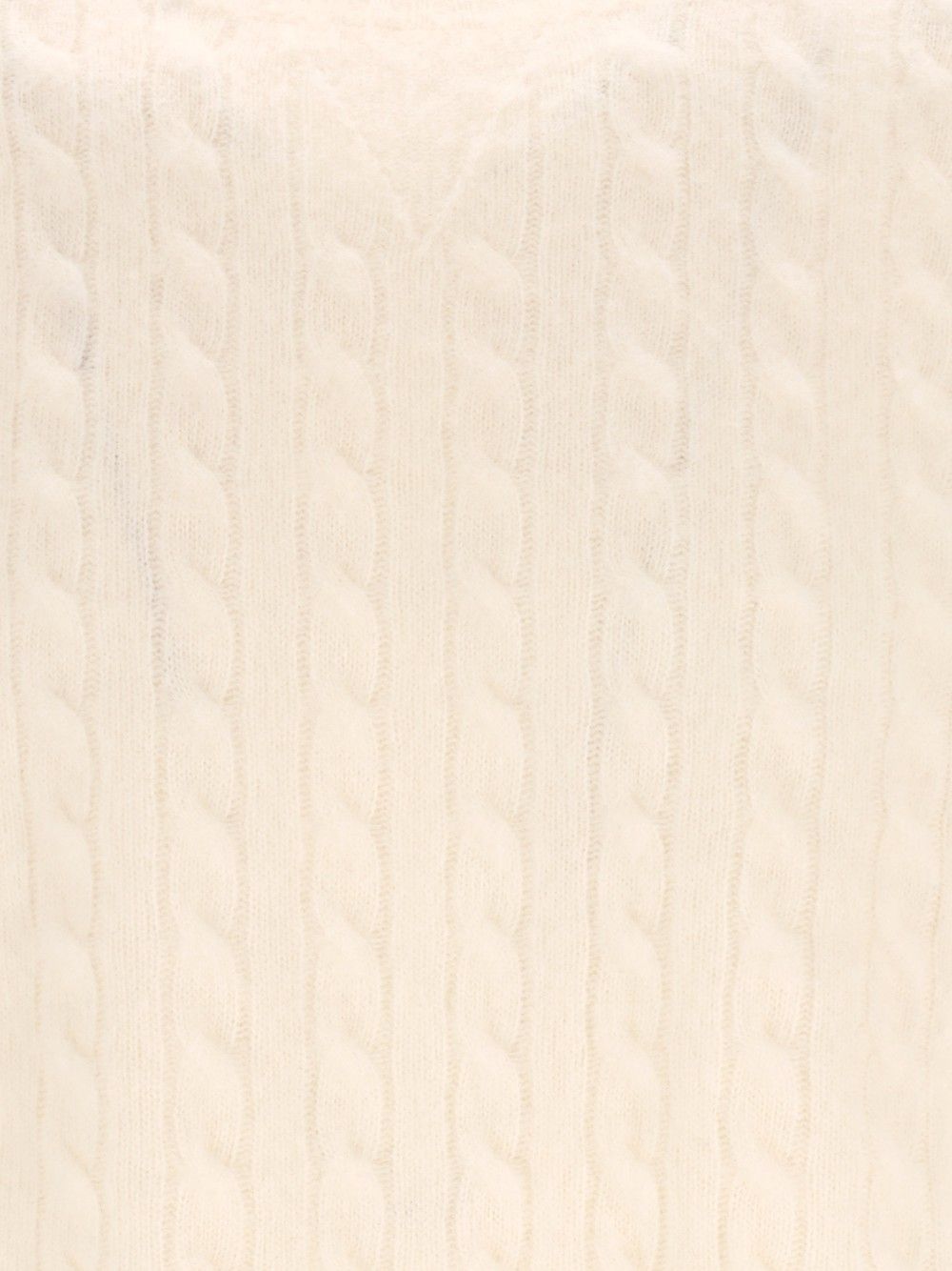 Eleventy Maglia Girocollo Treccia Knitwear - White | 4437da9f434e1ae70672c652b79594d7914c168d