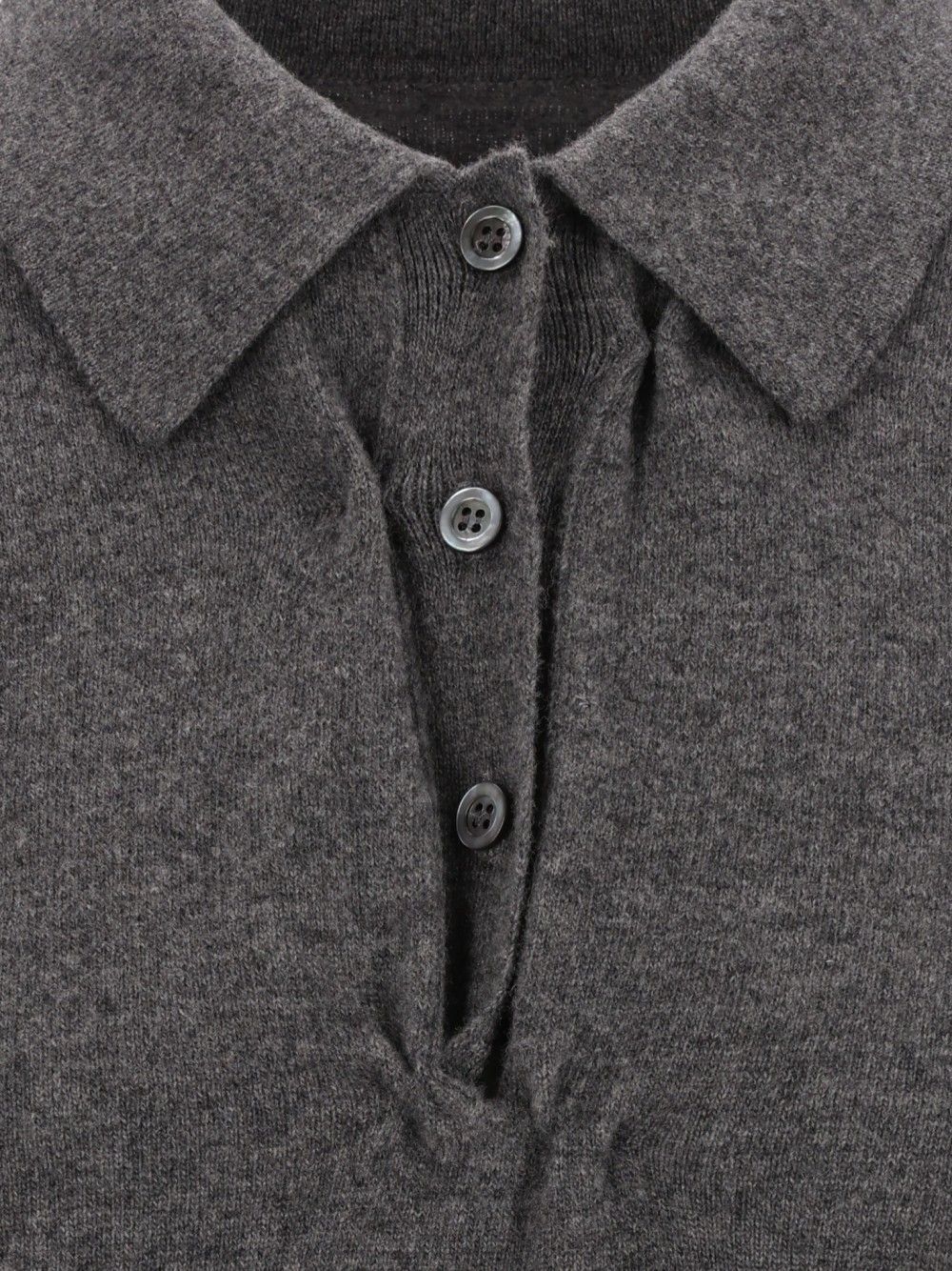 Maison Margiela Polo Sweater Knitwear - Grey | d5f3e3b31422e832ffa459352456ec9e85c8aab5