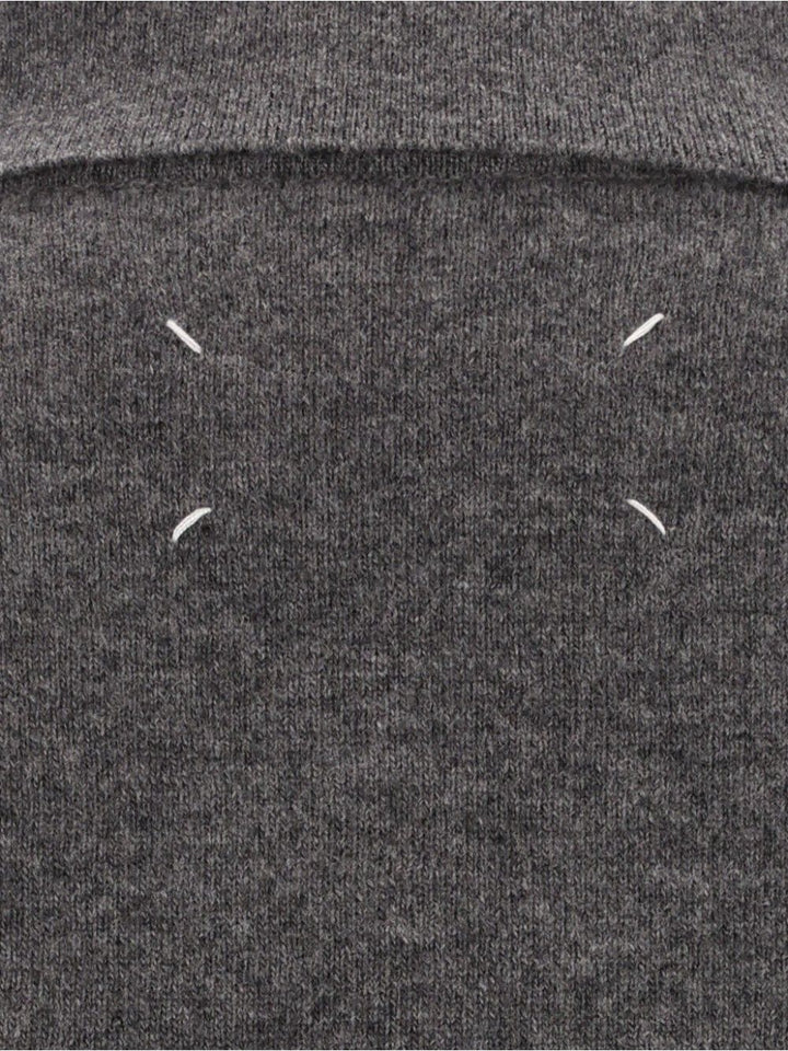 Maison Margiela Polo Sweater Knitwear - Grey | 50905413ee28281cba4970cb41da32466374d641