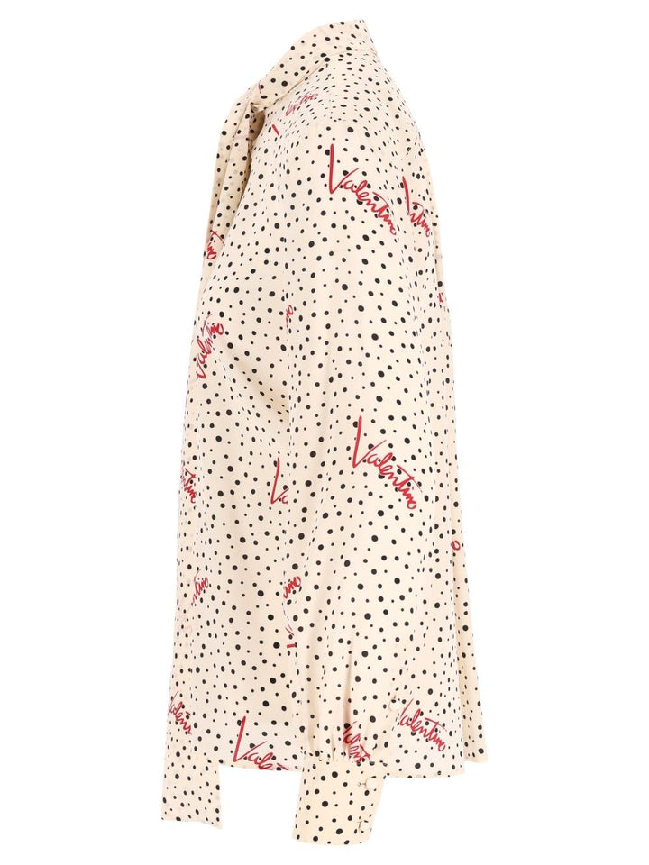 Valentino Garavani Plusdepois Bubble Crepe De Chine Shirt Shirts - White | c6ea6c31ebe77d40192c7072735c9839339ecbd1