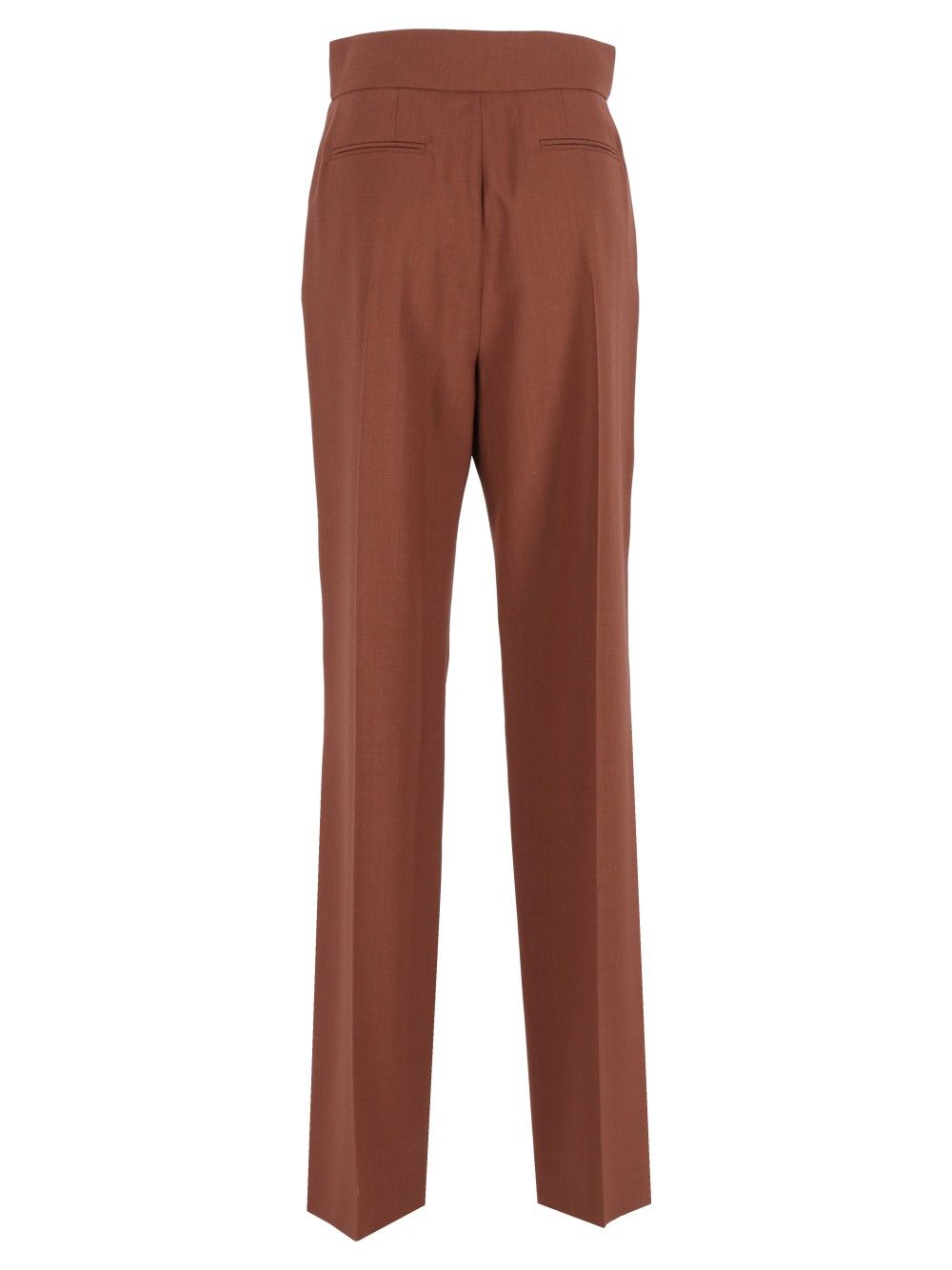 Valentino Garavani In Functional Suiting Trousers - Brown | d5a42600e8cc1b7a0b2efd2de0ac19856e2a271a