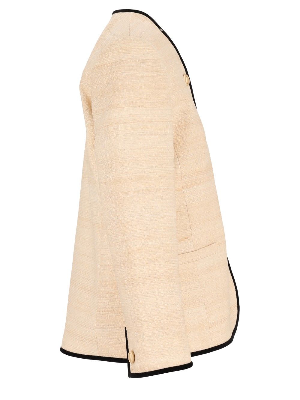 Valentino Garavani Silk And Linen Blazer Jackets - White | f18b6d3c700e1164a3deb4c0bd4d83cd9907d00f