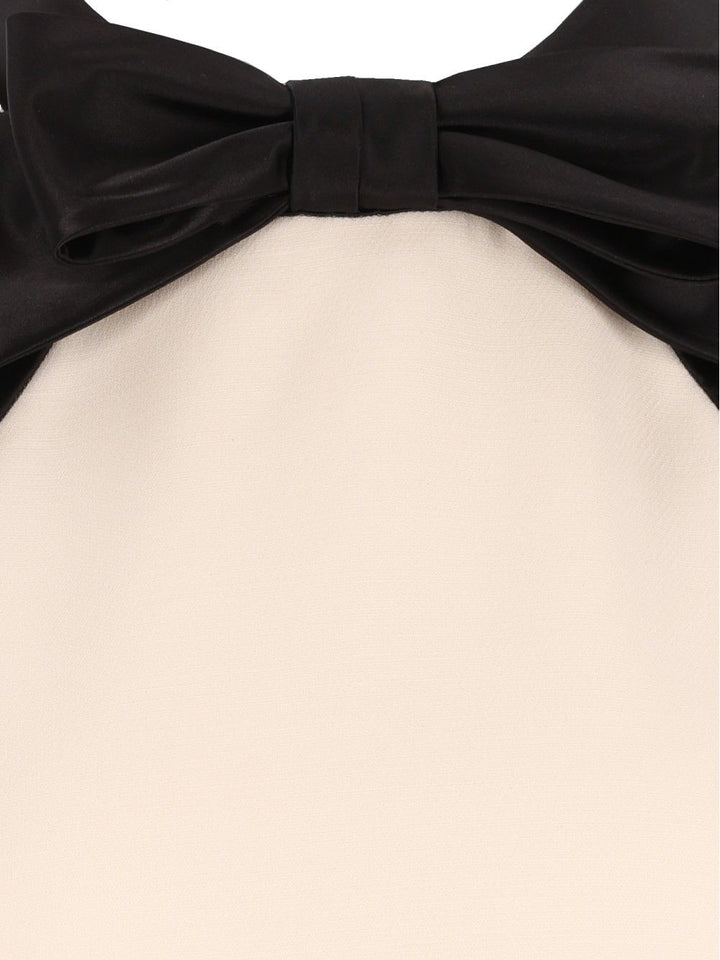 Valentino Garavani Short Crepe Couture Dress Dresses - White | 2f6a3bfabf63332ef551bc62421e2d916f2420b0