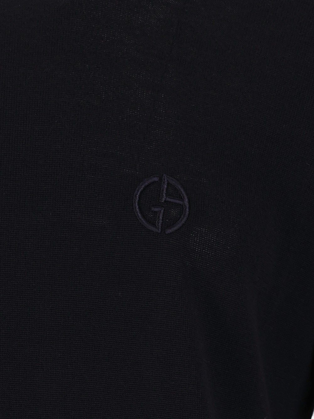 Giorgio Armani Crew Neck Wool Sweater Knitwear - Blue | e478282aaf6ba9807fce5b32e526466277313209