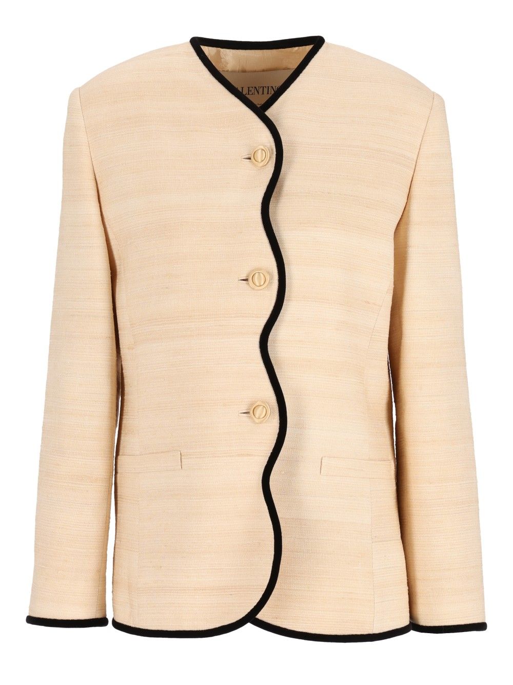 Valentino Garavani Jacket Silk Linen Canvas Jackets - White | 7b50517c1e8c553898e8309e693585f848c0c372