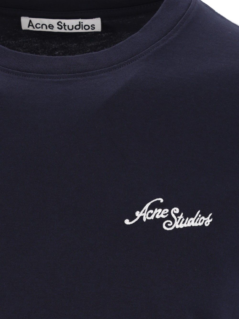Acne Studios Organic Cotton T-Shirt - Blue | 08ae022678f892c350a0fe39a15abc62d2161fb8