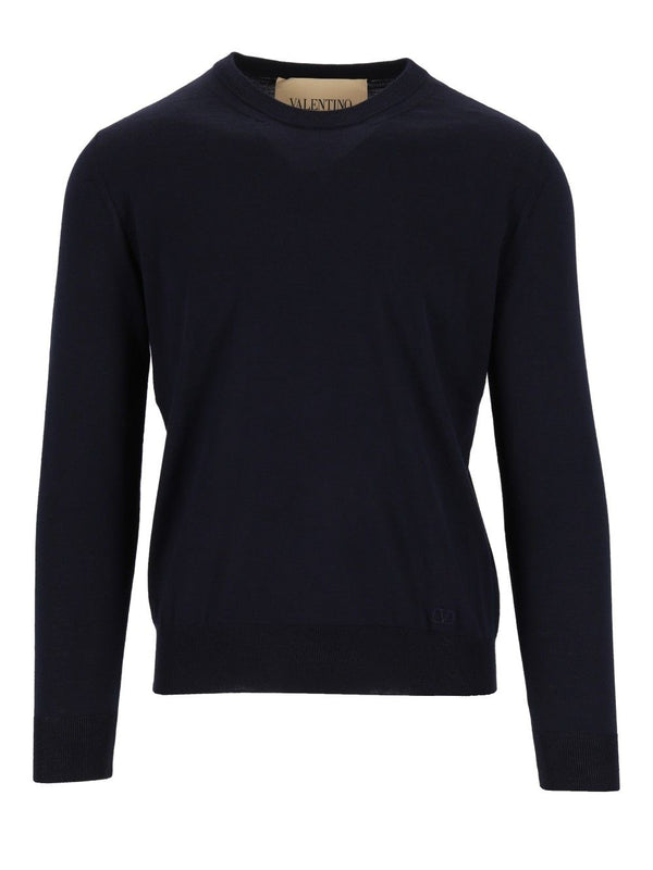 Maglia | Vlogo Signature | Wool Knitwear Blue
