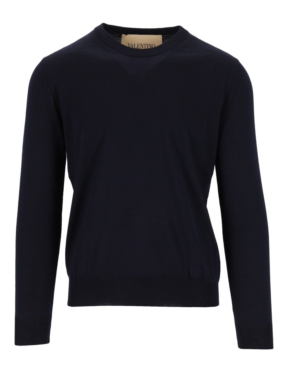 Valentino Garavani Vlogo Signature Sweater Knitwear - Blue | db7b4eb487e5907a339ea93fbb5ab8a9fdd3517d
