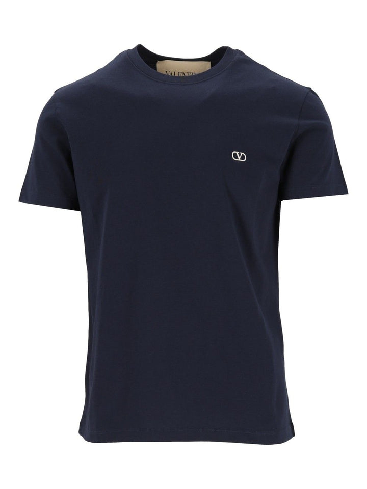 Valentino Garavani Cotton Jersey T-Shirt - Blue | 35cdad7f2471819d86ab2915152df38637fc5ba4